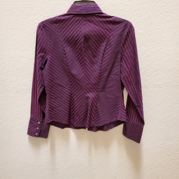 Banana Republic Women's Petite Striped Top M - Picture 2 of 5
